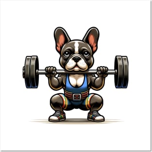 CrossFit Squat Champ: French Bulldog Power Posters and Art